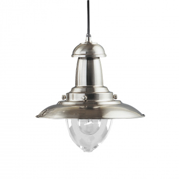 Svietidlá Searchlight - Fisherman Pendant  - Satin Silver Metal & Glass | KÓD: 4301SS