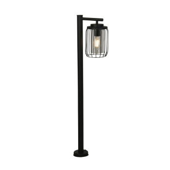 Svietidlá Searchlight - Reed 1Lt Post Light, Black Metal and PC Shade | KÓD: 44611BK