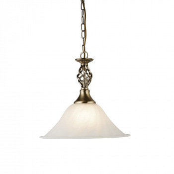 Svietidlá Searchlight - Cameroon Pendant  - Antique Brass Metal & Glass | KÓD: 4581-14AB
