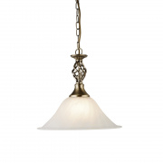 Wave Teardrop LED Pendant - Chrome with Crushed Ice Shade