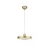 SAUCER LED PENDANT - GOLD WITH CRYSTAL SAND DIFFUSER
