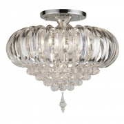 SIGMA 9LT CHROME CHANDELIER WITH CLEAR ACRYLIC RODS