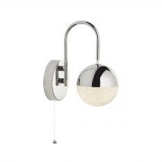 PLANETS55 LT PENDANT - CHROME FINISH WITH COPPER, CHROME, SATIN BRASS CAPS & CRYSTAL SAND