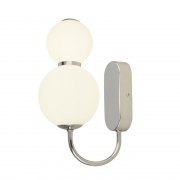 BUBBLES BATHROOM LED BUBBLE WALL LIGHT - CHROME. WHITE PULL SWITCH