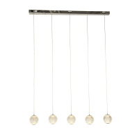 Allure 5Lt Bar Pendant - Chrome Metal & Clear Acrylic - 51485-5CC 51485-5CC