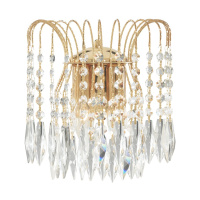 Waterfall 2Lt Wall Light  - Gold Metal & Crystal - 5172-2 5172-2