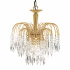 WATERFALL - 3LT CEILING, GOLD, CLEAR CRYSTAL