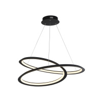 Swirl II  Pendant  - Sand Black Metal & Opal - 51871-1BK 51871-1BK