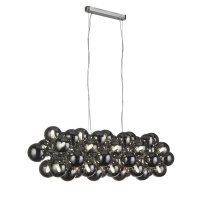 Berry 25Lt Bar Pendant  - Chrome Metal & Smoked Glass - 52131-25SM 52131-25SM