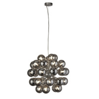 Berry 27Lt Pendant - Chrome Metal & Smoked Glass - 52131-27SM 52131-27SM