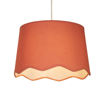 Svietidlá Searchlight - Evan Coral Scallop Linen Shade | KÓD: 53102