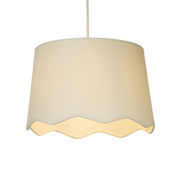 Svietidlá Searchlight - Evan Ivory Scallop Linen Shade | KÓD: 53103