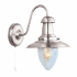 Fisherman II Wall Light - Satin Silver & Seeded Glass