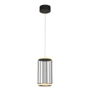 Circolo Cage LED Pendant - Black Metal