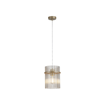 Svietidlá Searchlight - Swizzle 1Lt Pendant, Gold Metal with Champagne Rods | KÓD: 55620CP