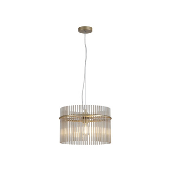 Svietidlá Searchlight - Swizzle 1Lt Pendant,  Gold Metal with Champagne Rods | KÓD: 55621CP