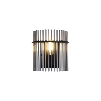 Svietidlá Searchlight - Swizzle 1Lt Wall Light, Matt Black Metal with Smoked Rods | KÓD: 55625SM