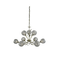 Bellis Ii 9Lt Pendant - Antique Brass & Clear Crystal Beads - 5579-9AB 5579-9AB