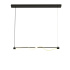 SERPENT  1LT LED TABLE LAMP, BLACK WITH ACRYLIC