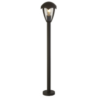 Bluebell Outdoor Post - Grey Metal & Clear Polycarb - 57892-970 57892-970