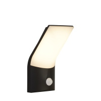 Copenhagen Wall Light - Black Metal & Opal Polycarbonate - 58321BK 58321BK
