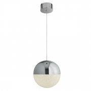MARBLES 1LT WALL LIGHT WITH PULL SWITCH - CHROME WITH CRYSTAL SAND