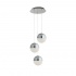 MARBLES 1LT WALL LIGHT WITH PULL SWITCH - CHROME WITH CRYSTAL SAND