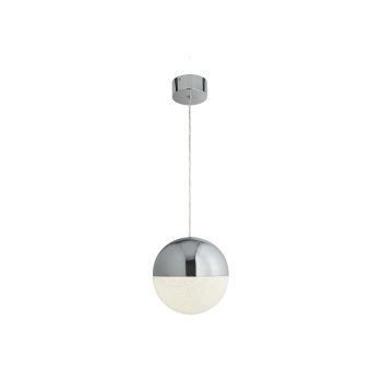 Svietidlá Searchlight - Marbles LED Pendant  -  Chrome Metal & Crushed Ice Shade | KÓD: 5881CC