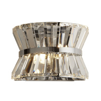 Uptown 2Lt Wall Light - Chrome Metal & Clear Crystal - 59410-2CC 59410-2CC