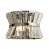 Uptown 2Lt Wall Light - Chrome with Clear Crystal