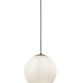 Svietidlá Searchlight - Atom II Pendant - Satin Brass & Opal Glass | KÓD: 6066SB