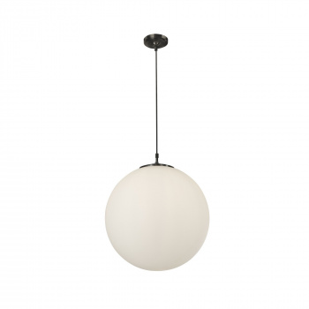 Svietidlá Searchlight - Atom Pendant - Black Metal & Opal Glass | KÓD: 6088