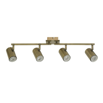 Svietidlá Searchlight - x Meteor 4Lt Split Bar Spotlight - Antique Brass Metal | KÓD: 61067-4AB