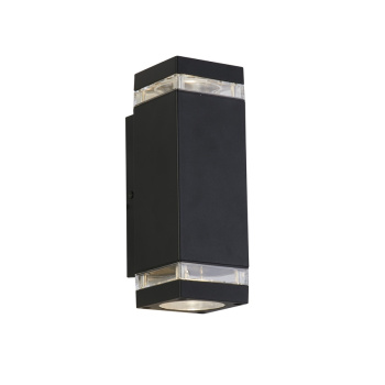 Svietidlá Searchlight - Houston Outdoor Wall Light Black | KÓD: 61101BK