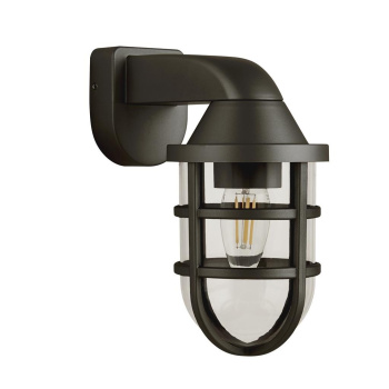 Svietidlá Searchlight - x Seaside Outdoor Wall Light - Black Plastic | KÓD: 61133BK