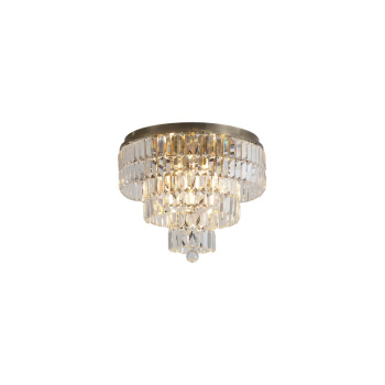 Svietidlá Searchlight - Empire 6Lt Flush, Antique Brass Metal & Clear Crystal | KÓD: 61321-6AB