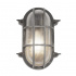 Bulkhead Outdoor Light - Black Silver Aluminium, IP44