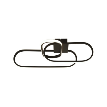 Svietidlá Searchlight - Clip Flush - Black Metal | KÓD: 61774BK