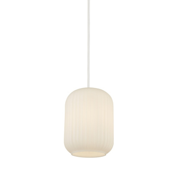 Svietidlá Searchlight - Pearl Pendant - White Frosted Glass, Black Suspension | KÓD: 61969BK