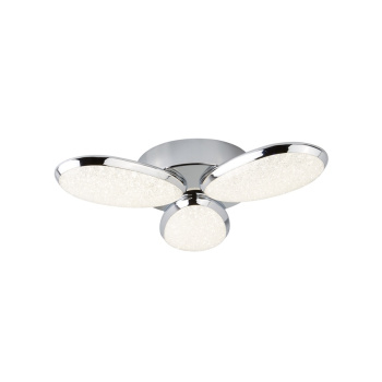 Svietidlá Searchlight - Lori 3Lt Flush -  Chrome & Crushed Ice Effect | KÓD: 6213-3CC