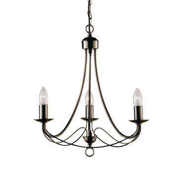 Svietidlá Searchlight - Maypole 3Lt Pendant - Antique Brass Metal | KÓD: 6343-3AB