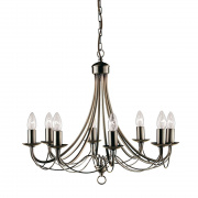 BELLIS - TABLE LAMP, CHROME, CLEAR FLOWER GLASS