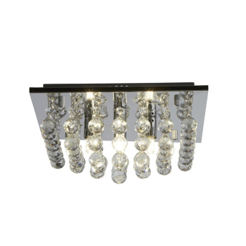 Svietidlá Searchlight - Hanna 4Lt Flush Ceiling Light - Chrome & Clear Crystal | KÓD: 6404-4CC