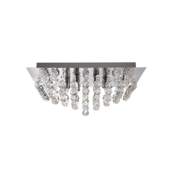 Svietidlá Searchlight - Hanna 6Lt Flush Ceiling Light - Chrome & Clear Crystal | KÓD: 6406-6CC