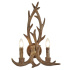 Stag 12Lt Pendant - Brown Wood Finish Resin