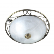 American Diner Flush - Satin Silver & Acid Glass