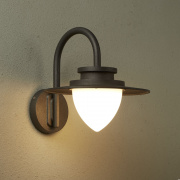 Toronto Outdoor Wall Light - Satin Silver & Clear Glass