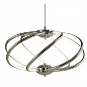 Twirls Arm LED Table Lamp - Chrome & Clear Crystal