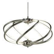 Twirls LED Wall Light- Chrome & Clear Crystal