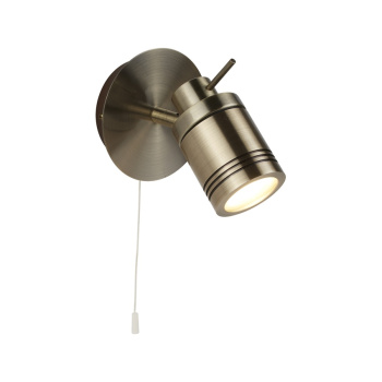 Svietidlá Searchlight - Samson Spotlight Wall Light - Antique Brass Metal | KÓD: 6601AB